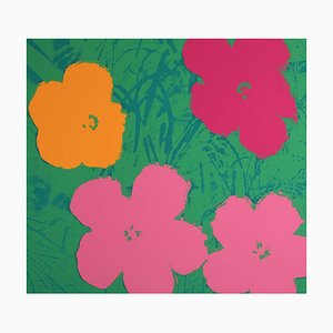 Andy Warhol, flores, siglo XX, serigrafía