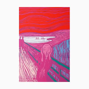 Andy Warhol After Munch, The Scream in Pink, 20ème Siècle, Lithographie