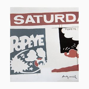 Andy Warhol, Saturday's Popeye, 20ème Siècle, Lithographie