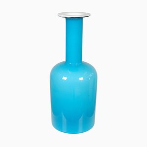 Blue Glass Vase from Otto Brauer Holmegaard