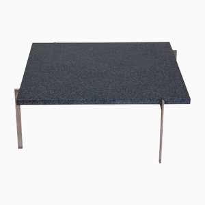 PK-61 Coffee Table in Black Granite by Poul Kjærholm for Fritz Hansen, 2000s