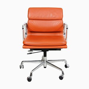 Cognac Leather Softpad Ea-217 Office Chair by Charles Eames for Vitra, 2000s