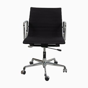 Black and Chrome Ea-117 Office Chair by Charles Eames for Vitra, 1990s