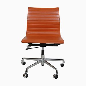 Cognac Leather Ea-115 Office Chair by Charles Eames for Vitra, 2000s