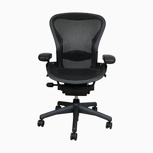 Black Size B Aeron Office Chair from Herman Miller
