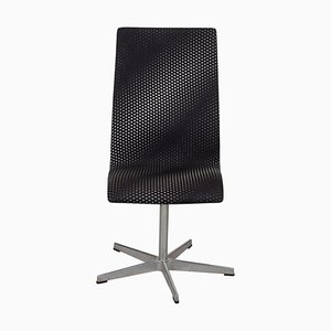 Black Fabric Oxford Chair by Arne Jacobsen, 1960s