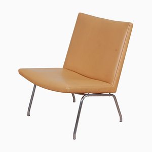 Ap-40 Leather Lounge Chair by Hans J. Wegner