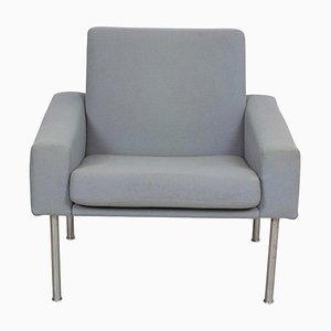 Airport Chair with Grey Fabric by Hans J. Wegner for Getama
