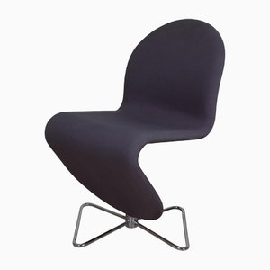 123 Chair with Grey Fabric by Verner Panton for Fritz Hansen