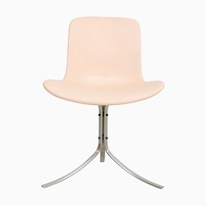 Pk-9 Chair in Natural Leather by Poul Kjærholm for Fritz Hansen