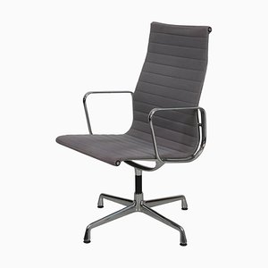 Patinated Grey Fabric EA-109 Chair by Charles Eames for Vitra