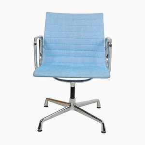 Light Blue Hopsak and Chrome Frame EA-108 Chair by Charles Eames for Vitra, 2000s