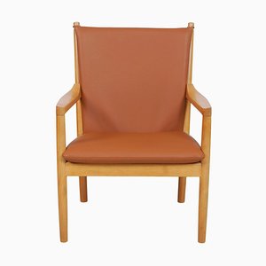 Cognac Bison Leather Armchair from Fredericia, 1788