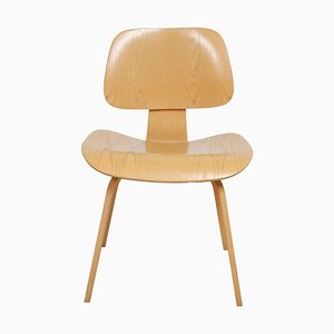 DCW Chair of Molded Oak by Charles Eames for Vitra, 1990s