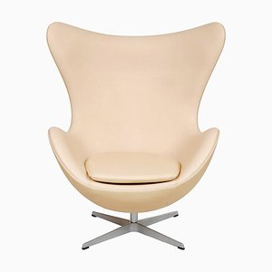 Egg chair in pelle Vacona di Arne Jacobsen per Fritz Hansen