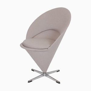 Cone Chair in Grey Fabric by Verner Panton for Fritz Hansen