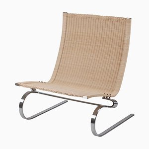PK 20 Weaved Lounge Chair by Poul Kjærholm for Fritz Hansen