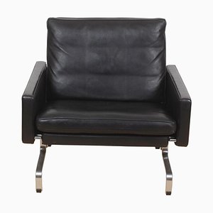 Black Patinated Leather Pk-31 Armchairs by Poul Kjærholm for E. Kold Christensen, Set of 2