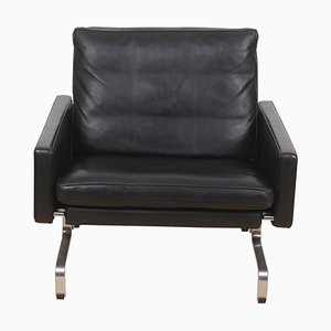Set of Black Patinated Leather Pk-31 Armchairs by Poul Kjærholm for E. Kold Christensen