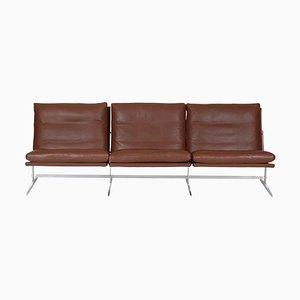 Three Seater Sofa in Brown Leather by Fabricius and Kastholm, 1960s