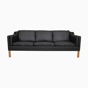 Model 2213 3-Seater Sofa in Leather by Børge Mogensen for Fredericia