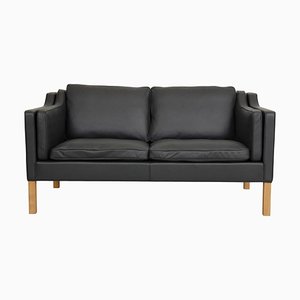 Model 2212 2-Seater Sofa in Leather by Børge Mogensen for Fredericia