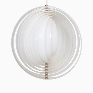 Moon Pendant Lamp in White Plastic by Verner Panton for Louis Poulsen, 1960s