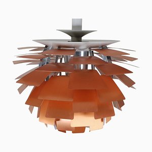 Lámpara colgante Artichoke vintage de cobre de Poul Henningsen para Louis Poulsen