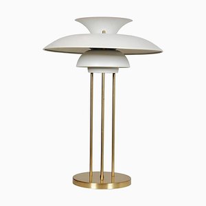 White Brass PH 5 Table Lamp by Poul Henningsen, 1970s