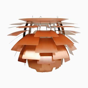 Lampada da soffitto Artichoke in rame di Poul Henningsen per Louis Poulsen