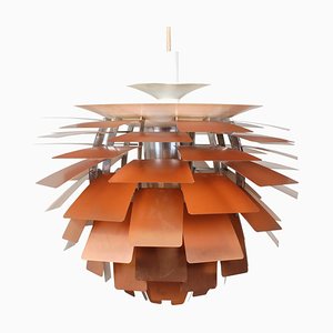 Lámpara colgante Artichoke de cobre de Poul Henningsen para Louis Poulsen, años 60