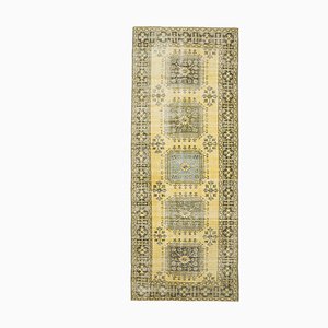 Tapis de Couloir Vintage Orange, Vert et Marron