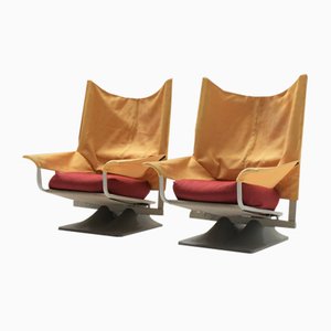 Aeo Lounge Chairs in Original Fabric by Paolo Deganello for Cassina, Set of 2