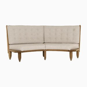 Eichenholz Sofa von Guillerme Et Chambon, Frankreich, 1960er