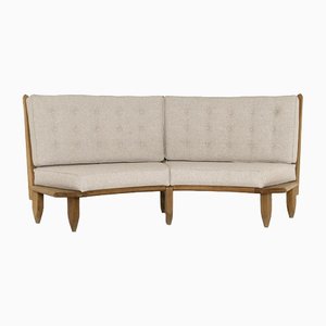 Eichenholz Sofa von Guillerme Et Chambon, Frankreich, 1960er