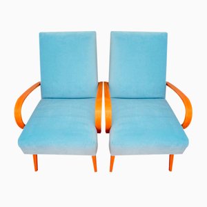 Set of Armchairs attributed to Jaroslav Šmidek for Ton, Czechoslovakia, 1960s