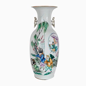 Jarrones chinos de porcelana, años 50