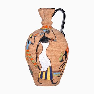 Vase Mid-Century en Céramique par Brothers Fiancullacci pour Fratelli Fanciullacci, Italie, 1960s