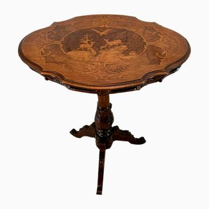 Table Victoria Antique en Noyer, Suisse, 1860s