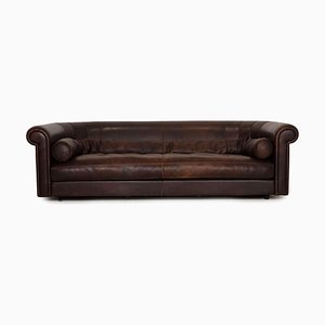 Dark Brown Leather Baxter 4-Seater Sofa from Alfred