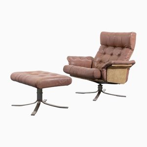 Atlantis Lounge Chair with Ottoman from Soren Nissen & Ebbe Gehl, Set of 2