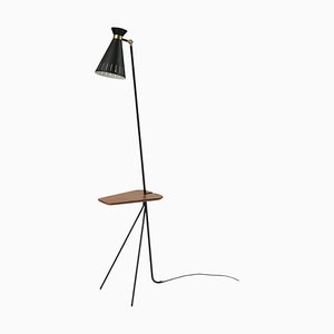 Lampadaire Cone avec Table Noire par Warm Nordic