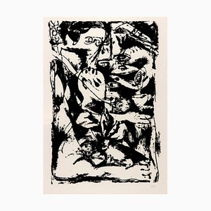Nach Jackson Pollock, Untitled Expression No. 2, Original Siebdruck, 1964