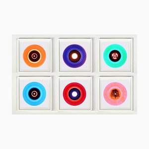Heidler & Heeps, installazione della collezione di vinili, fotografie a colori, 2017, set di 6