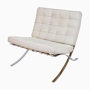 Vintage White Armchair, 1990s