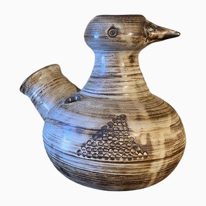 Keramik Vogel von Jacques Pouchain