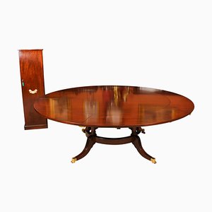 Mid 20th Century Jupe Dining Table & Leaf Cabinet from Arthur Brett, 1950s, Set of 2