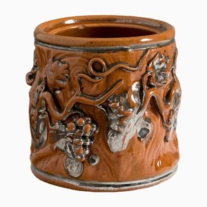 19th Century Majolica Terracotta Pot, Langeais