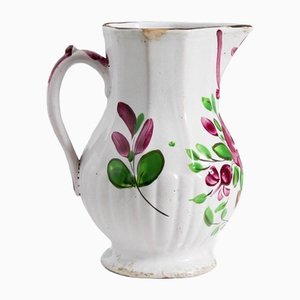 19th Century Faience Rose Jug, St Clement