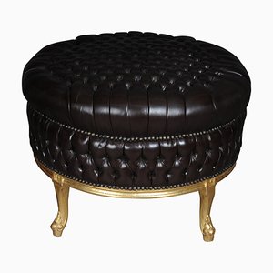 Large 20th Century Chesterfield Style Stool